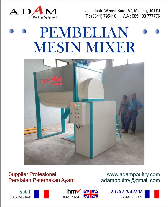 Mesin Mixer Pakan Ternak Unggas | Mesin Mixer Pengaduk Pakan Ternak ...