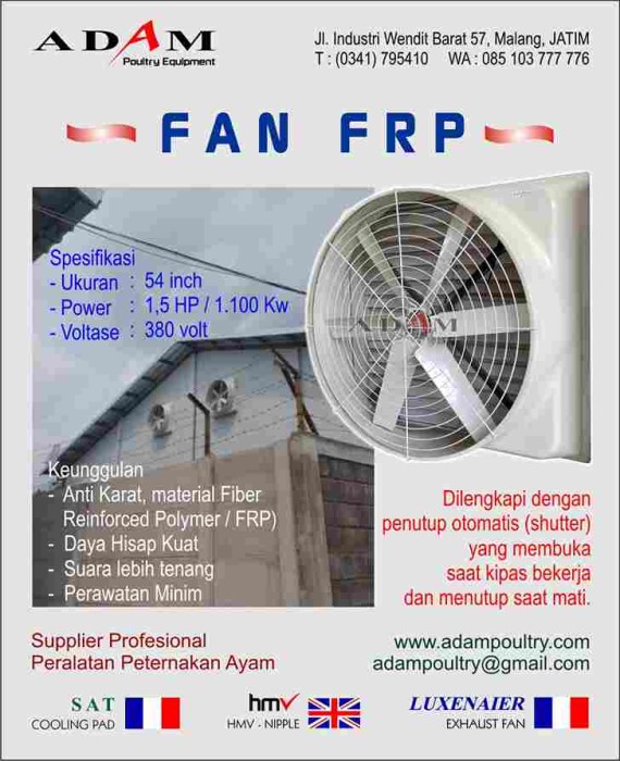 Fan FRP Pabrik